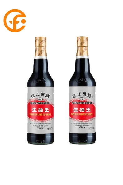 Prb Pearl River Bridge Light Soya Sosu 600 ml x 2 – Geleneksel Çin Usulü Hafif Soya Sosu Seti ürün görseli 1