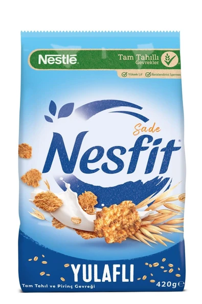 Nestle Nesfit Sade Tam Tahıllı Mısır Gevreği 420 Gr x 3 Adet ürün görseli 1