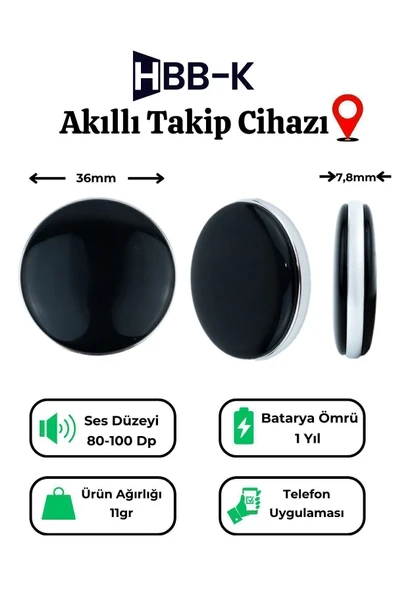 TAG İOS & Android Uyumlu Airtag Gps Takip Cihazı(2'li Paket) ürün görseli 1