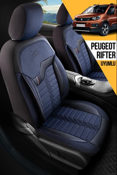 PANDA ŞİLİ SERİSİ İNGİLİZ JAKAR KUMAŞ PEUGEOT RİFTER UYUMLU OTO KOLTUK KILIFI - TAM SET ürün görseli 1