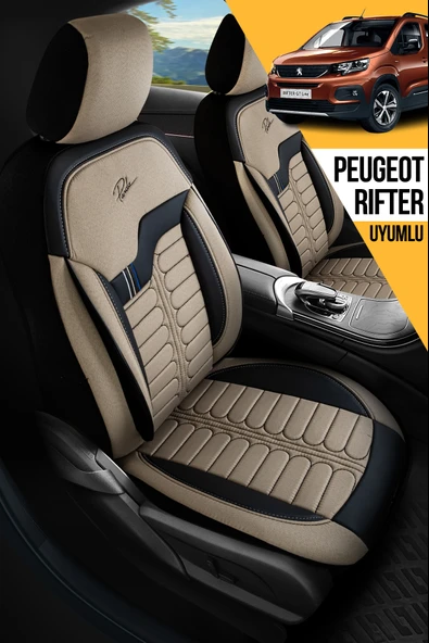 PANDA ŞİLİ SERİSİ İNGİLİZ JAKAR KUMAŞ PEUGEOT RİFTER UYUMLU OTO KOLTUK KILIFI - TAM SET ürün görseli 1