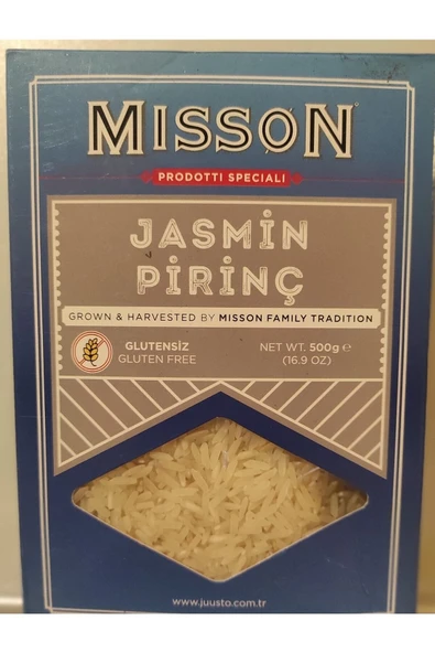 MİSSON Glutensiz Jasmine Pirinç Gluten Free Rice 500 gr 10 Adet ürün görseli 1