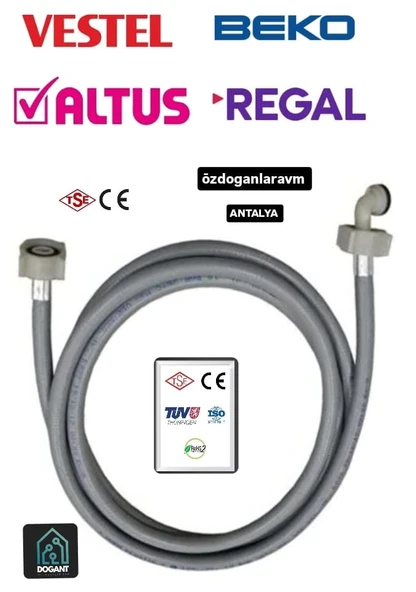 Beko Altus Regal Vestel Çamaşır Bulaşık Makinası Hortumu Temiz Su Borusu 1.5 Metre ürün görseli 1