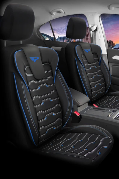 PANDA SPORT SERİSİ JAKAR KUMAŞ OTO KOLTUK KILIFI - TAM SET ürün görseli 1