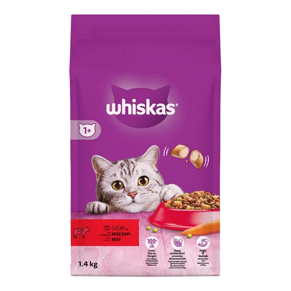 Whiskas Sığırlı Kuru Mama 1.4 Kg ürün görseli 1