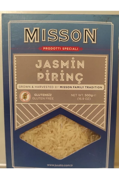 MİSSON Glutensiz Jasmine Pirinç Gluten Free Rice 500 Gr*5 Adet ürün görseli 1