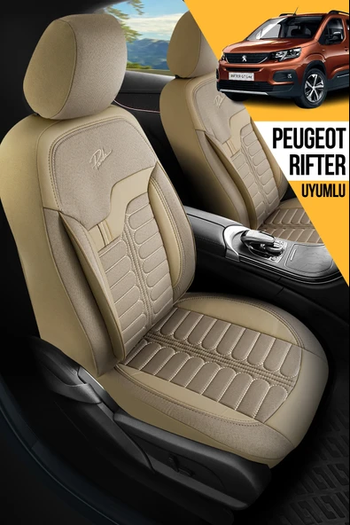 PANDA ŞİLİ SERİSİ İNGİLİZ JAKAR KUMAŞ PEUGEOT RİFTER UYUMLU OTO KOLTUK KILIFI - TAM SET ürün görseli 1