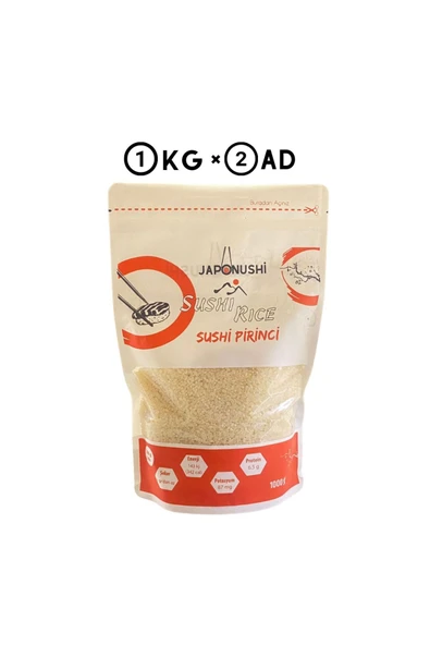 SUSHİSEPETİ Japonushi Sushi Pirinci 1000 Gr X 2 Adet ürün görseli 1