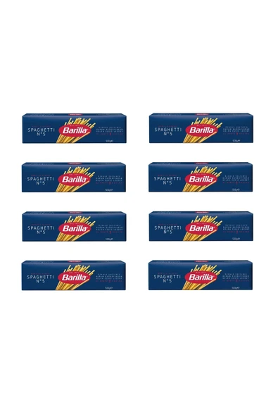 Barilla Spagetti (Spaghetti) Makarna No5 500 Gr x 8 Adet ürün görseli 1