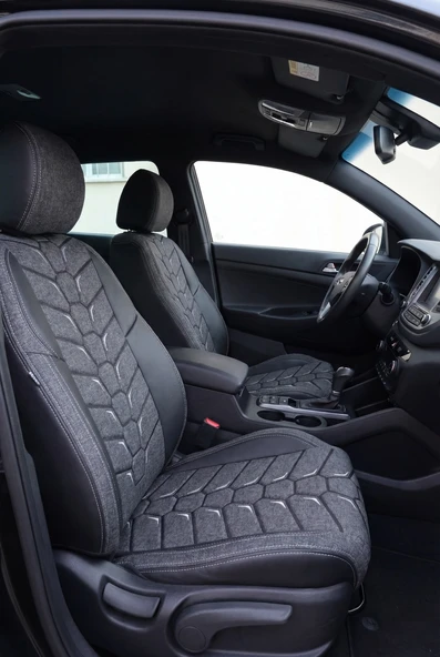 PANDA NİSSAN QASHQAİ 2014 - 2020 ARASI UYUMLU ARACA ÖZEL KETEN OTO KOLTUK KILIFI ürün görseli 1