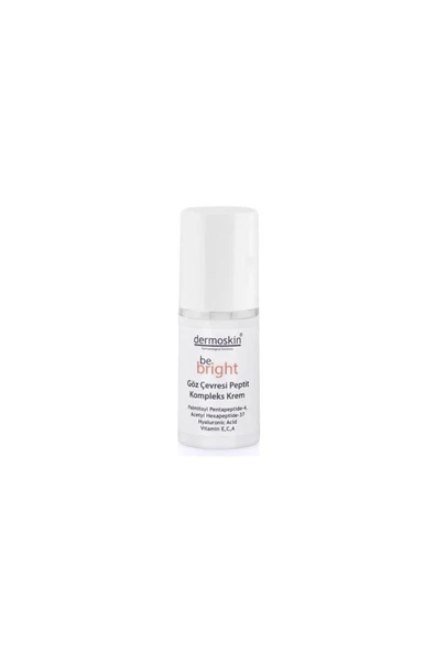 DERMOSKIN Be Bright Eye Peptide Complex Cream Göz Çevresinin Canlı Bir Görünüm Kazanmasına Yardımcı Krem 15ml ürün görseli 1