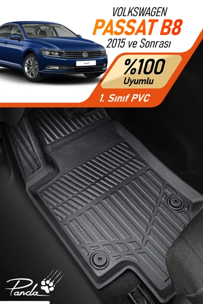 VOLKSWAGEN PASSAT B8 2015- SONRASI 4D HAVUZLU PASPAS TAKIMI ürün görseli 1
