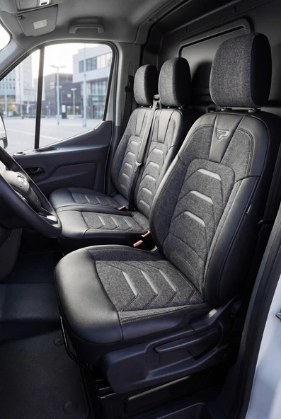 PANDA BODRUM SERİSİ FORD TRANSİT 2014+  ARACA ÖZEL KETEN TİCARİ OTO KOLTUK KILIFI ürün görseli 1