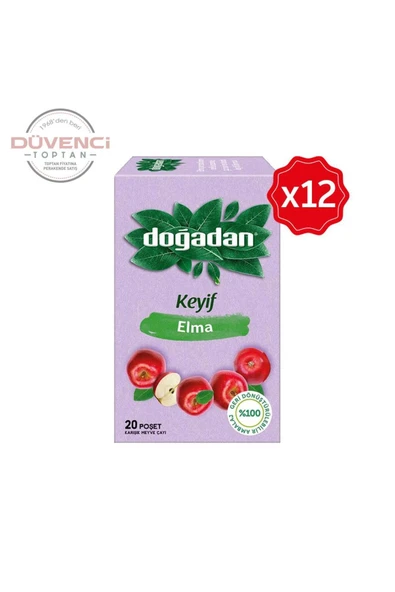 Doğadan Elma Çayı 20'li x 12 Adet ürün görseli 1