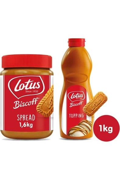 LOTUSS Biscoff Spread original 1600gr+ Biscoff Topping 1 kg ürün görseli 1
