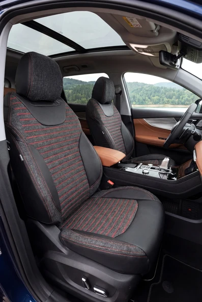 PANDA CHERY TİGGO 8 PRO 2022–2026 7 KOLTUKLU SUV UYUMLU ARACA ÖZEL KETEN OTO KOLTUK KILIFI ürün görseli 1