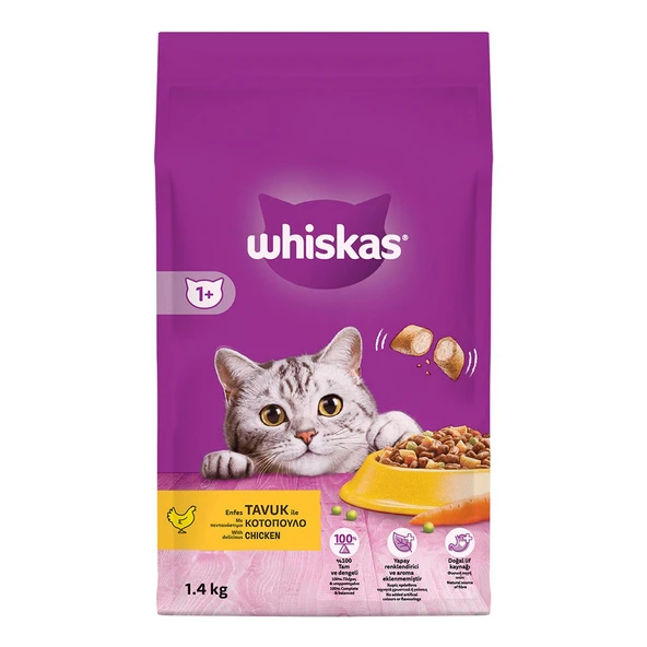 Whiskas Tavuklu Kuru Mama 1.4 Kg ürün görseli 1