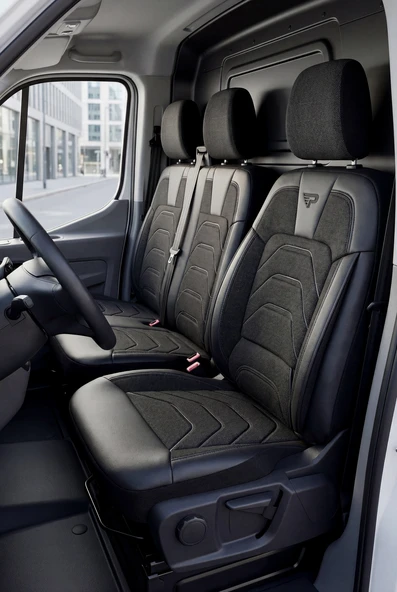 PANDA BODRUM SERİSİ FORD TRANSİT 2014+  ARACA ÖZEL KETEN TİCARİ OTO KOLTUK KILIFI ürün görseli 1