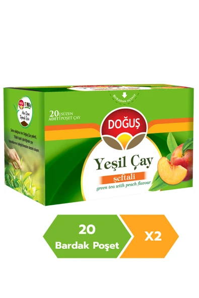 Doğuş Yeşil Çay Şeftali 20'li X 2 Adet ürün görseli 1