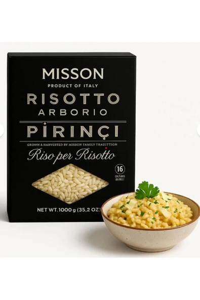 MİSSON Glutensiz Risotto Arborio Italyan Rice Pirinç 1 Kg ürün görseli 1