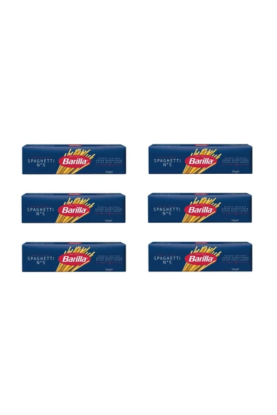 Barilla Spagetti (Spaghetti) Makarna No5 500 Gr x 6 Adet ürün görseli 1