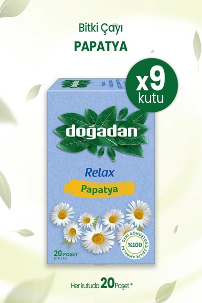 Doğadan Papatya Bitki Çayı 20'li x 9 Adet ürün görseli 1