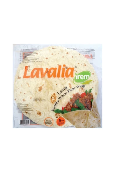 Lavalia Vegan Tortilla Lavaş Ekmeği 30 Cm 825 gr (9 lu) ürün görseli 1