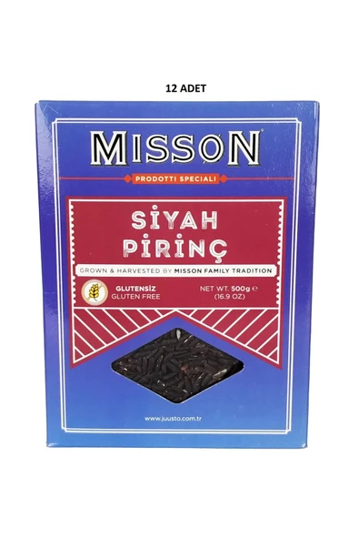 MİSSON Siyah pirinç 500 gr x 12 adet ürün görseli 1