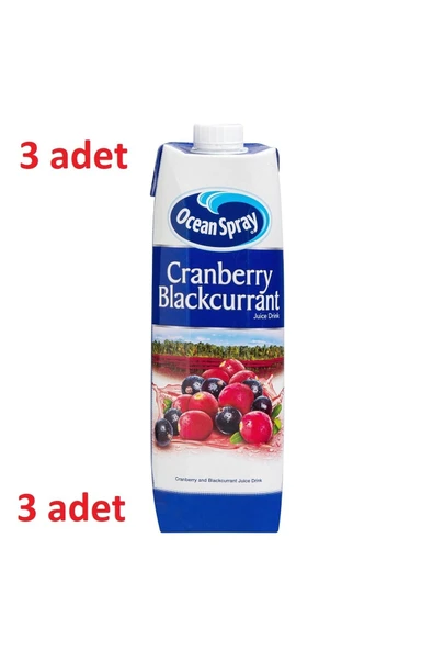 Ocean Spray Cranberry Blackcurrant 1 Lt* 3 Adet ürün görseli 1