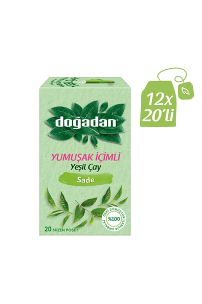 Yumuşak İçimli Yeşil Çay 20li x 12 paket (1 koli)