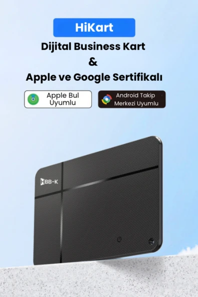 Hi Kart İOS&ANDROİD Uyumlu Takip Cihazı & Dijital Kartvizit Siyah ürün görseli 1