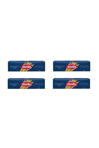 Barilla Spagetti (Spaghetti) Makarna No5 500 Gr x 4 Adet ürün görseli 1
