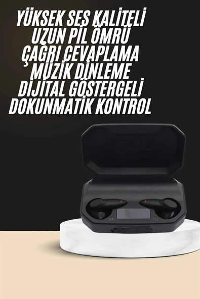 Kulak İçi Bluetooth Kulaklık Rgb Işıklı Çift Mikrofonlu iOS/Android Uyumlu BT 5.2 P201700S1203 ürün görseli 1
