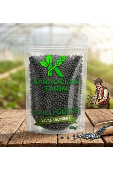 karaoğlan tarım Akıllı Gübre Yavaş Salınımlı 100 Gr 1-2 Bitki İçin Yeterli Toprakta Ömrü 6 Ay ürün görseli 1