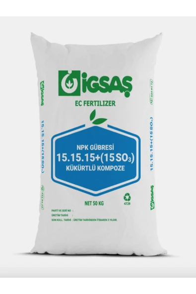 Gübre 15.15.15 Npk Taban Kompoze Gübresi - 50 Kg ürün görseli 1