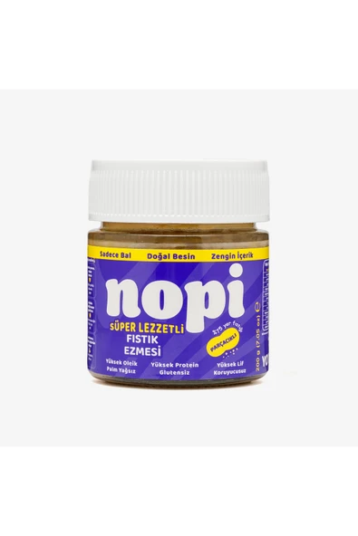 Nopi Foods Nopi Parçacıklı Yer Fıstığı Ezmesi 200G ürün görseli 1