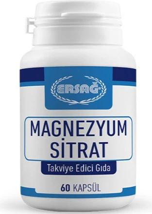 Ersağ Magnezyum Sitrat Takviye Edici Gıda - 60 Kapsül ürün görseli 1