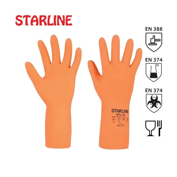 Starline Pamuk Astarlı Doğal Kauçuk Eldiven STL-55 ürün görseli 1