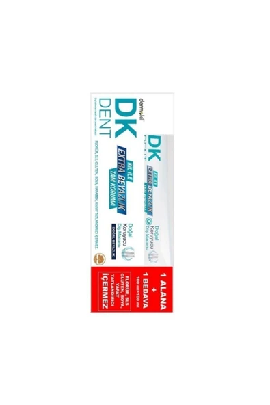 DERMOKİL DİŞ MACUNU KLASİK 100 ML + 100 ML ürün görseli 1