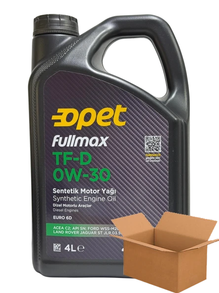 Opet Fullmax TF-D 0W-30 Sentetik Motor Yağı 4 X 4 Litre ürün görseli 1