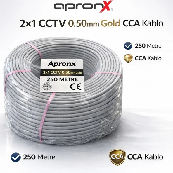 CCTV Kablo 2+1 (2x0,50mm) 250 metre - Resim 3