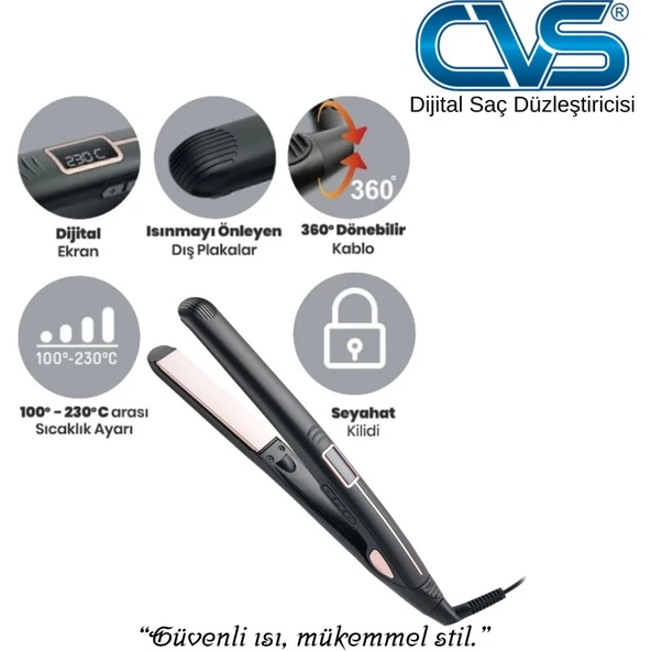 Cvs Seramik DN7319 Saç Düzleştirici ürün görseli 1