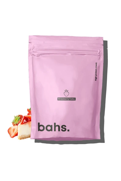 bahs. 40 gr Proteinli Yüksek Öğün Tozu - Strawberry Cake 1080 gr - 12 Servis ürün görseli 1