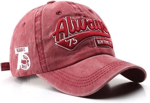 Valkyrie Vintage Baseball Şapka Unisex Ayarlanabilir Pamuk Spor Günlük Şapka Cap Kırmızı ürün görseli 1