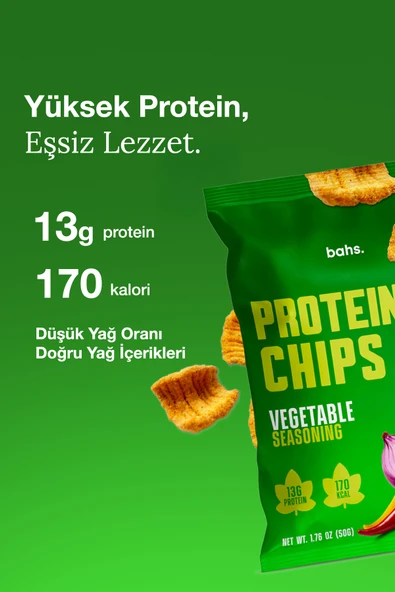 bahs. X4 Adet - Protein Chips - Vegetable Seasoning - Resim 5