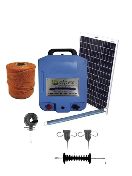 Elektrikli Çit Cihazı 25000 Volt Gece Modlu Model Tam Set ürün görseli 1