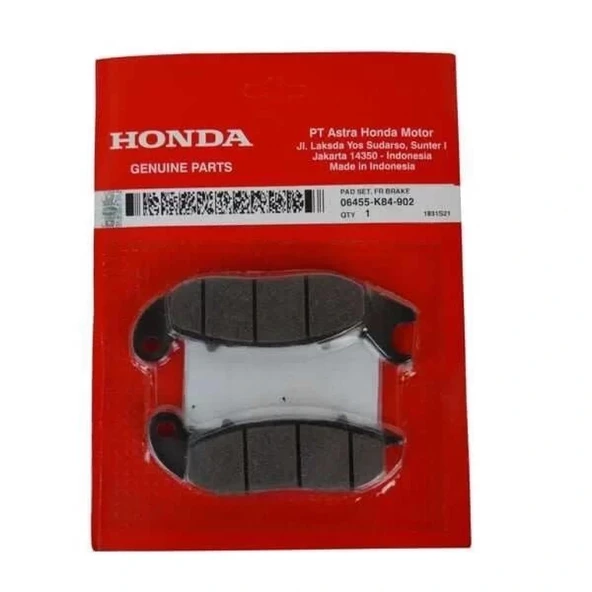 HONDA PCX125 2021-2024 ÖN FREN BALATA TK ORJİNAL 06455-K84-902 ürün görseli 1