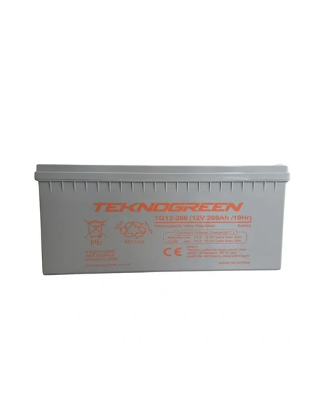 Teknogreen 200 Ah 12 Volt Jel Akü ürün görseli 1