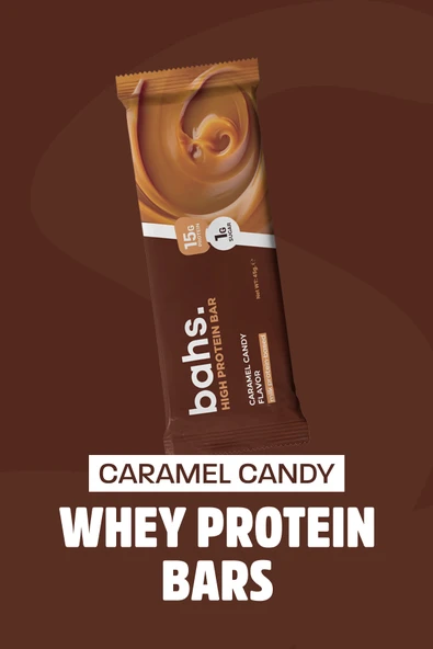 bahs. Whey Protein Bar - Caramel Candy - Resim 2