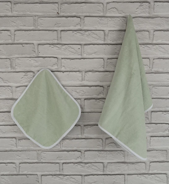 Pamuklu 30x30+50x80 cm Klasik Biyeli Havlu Seti Baveno ürün görseli 1